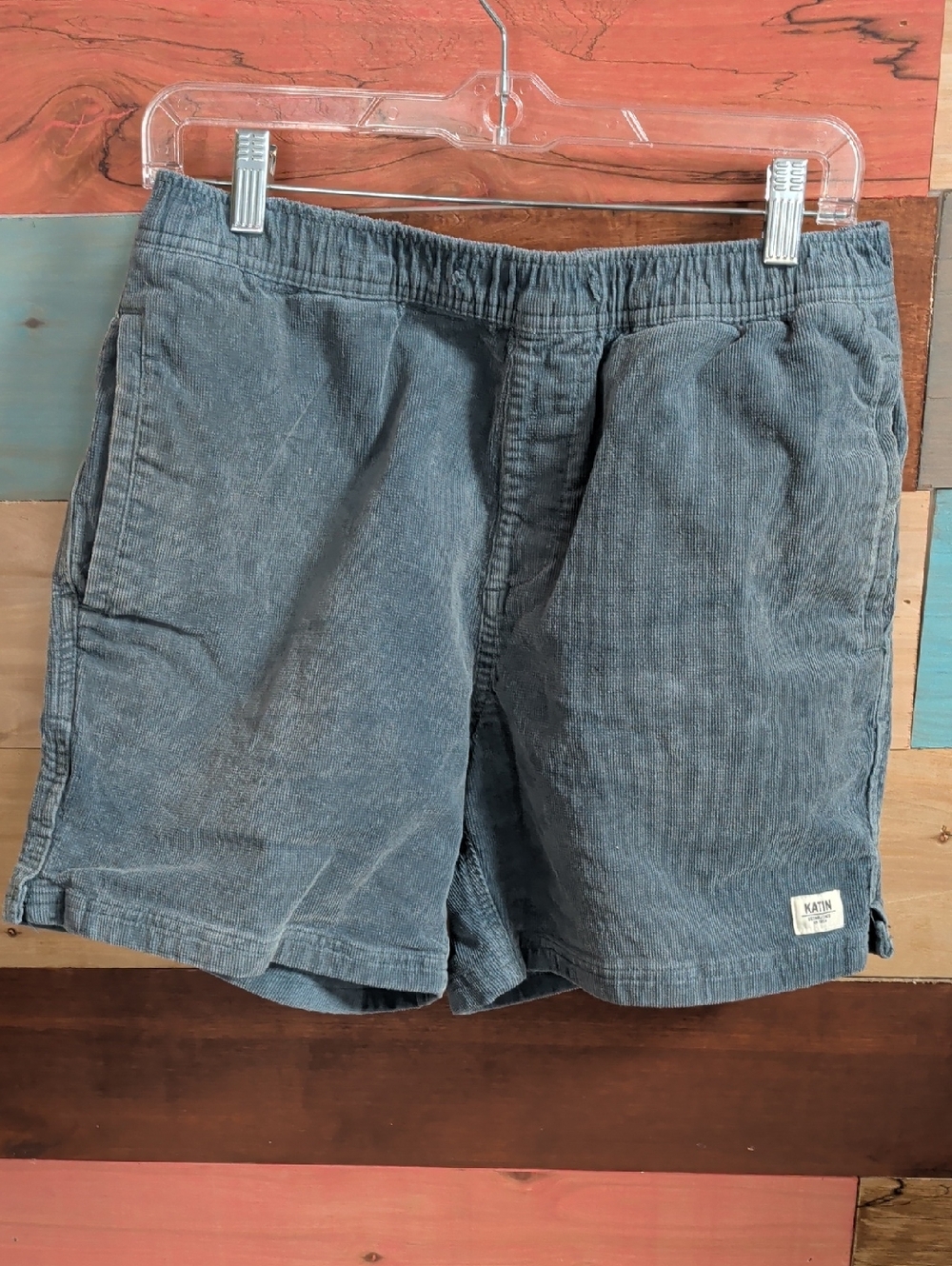 Katin Men's Corduroy Elastic-Waist Shorts - Slate